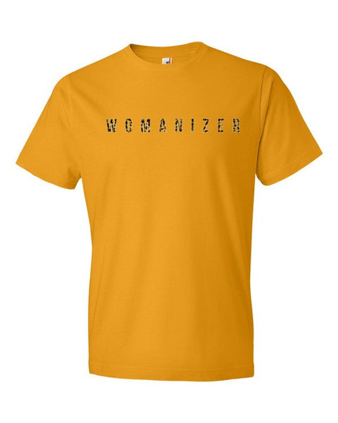 Short Sleeve Womanizer Leopard Print T-Shirt -  - Gold / S - srce threads - 15