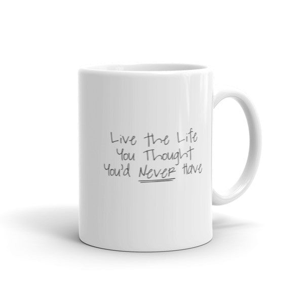 "Live the Life" Motivation Black Mug -  - 11oz - srce threads - 1