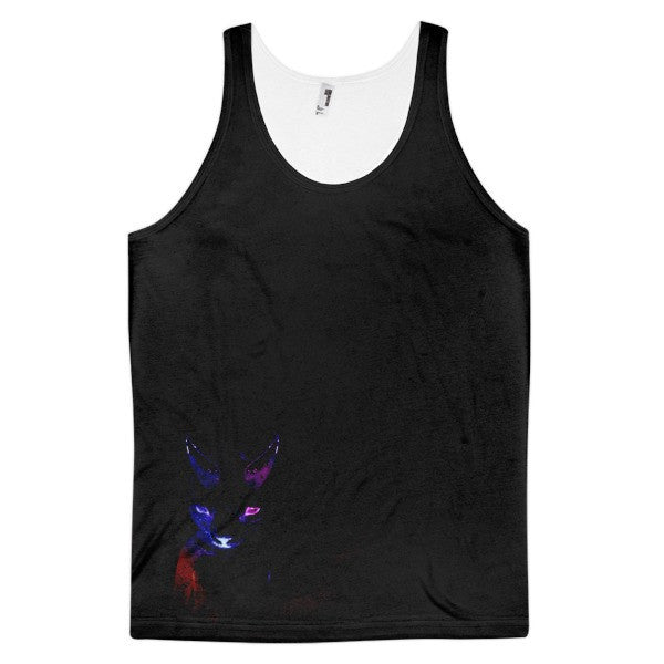 Classic In The Dark of NIght Neon Blue Purp Lean Tank Top (Unisex) -  - XS - srce threads - 1