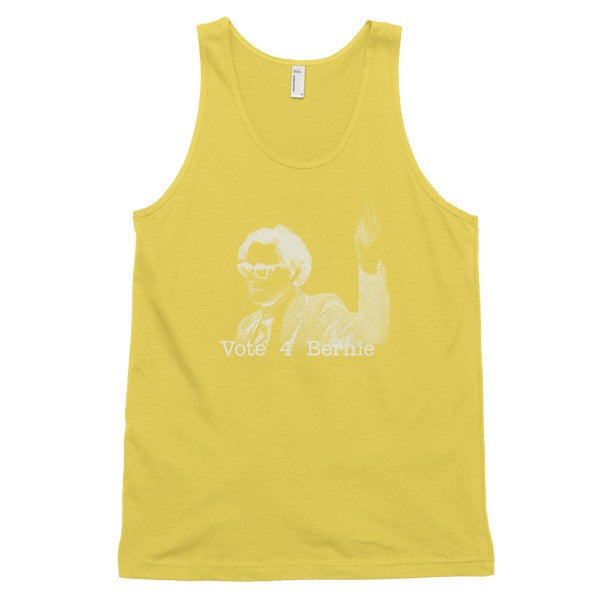 Classic Negative Bernie Rally Tank Top (Unisex) - Vintage Throwback Style Rally Design -  - Sunshine / XS - srce threads - 11