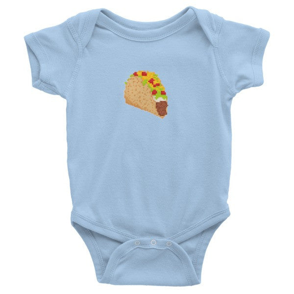 Retro Taco Baby Onesie -  - Baby Blue / 3-6m - srce threads - 9