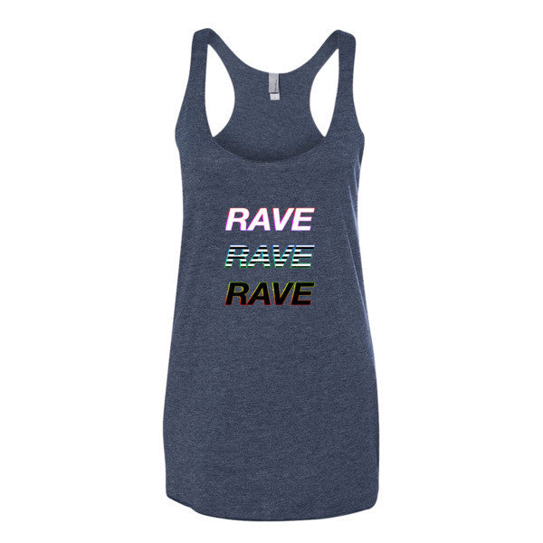 Women's Trip RAVE Tank Top -  - Vintage Navy / XS - srce threads - 3