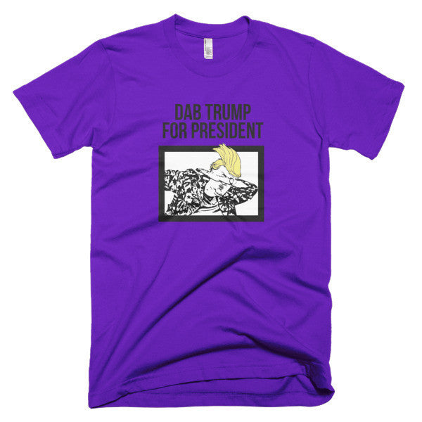 "Dab Trump for President" Short Sleeve T-Shirt (Unisex) -  - Purple / XS - srce threads - 6