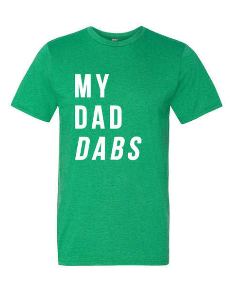 Short Sleeve My Dad Dabs T-Shirt -  - Heather Green / S - srce threads - 8