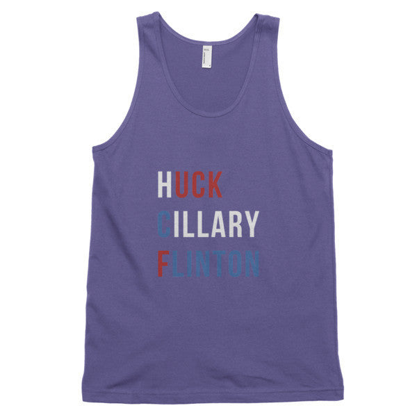 "Huck Cillary Flinton" Say What You Mean Classic Tank Top (Unisex) -  - Purple / XS - srce threads - 5