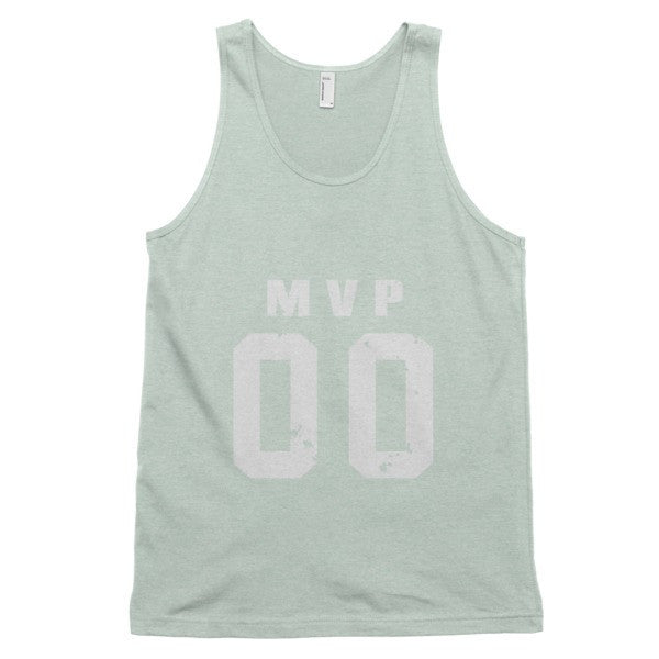 Classic MVP Double Zero White Tank Top (Unisex) -  - Ash Grey Sea Foam / XS - srce threads - 8