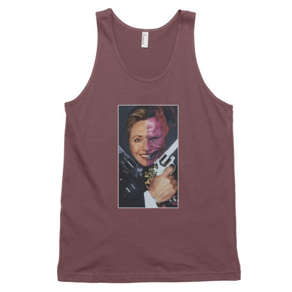"2 Face Hillary" Classic Tank Top (Unisex) -  - Truffle / XS - srce threads - 11