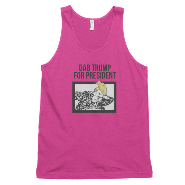 "Dab Trump for President" Classic Tank Top (Unisex) -  - Fuchsia / XS - srce threads - 12