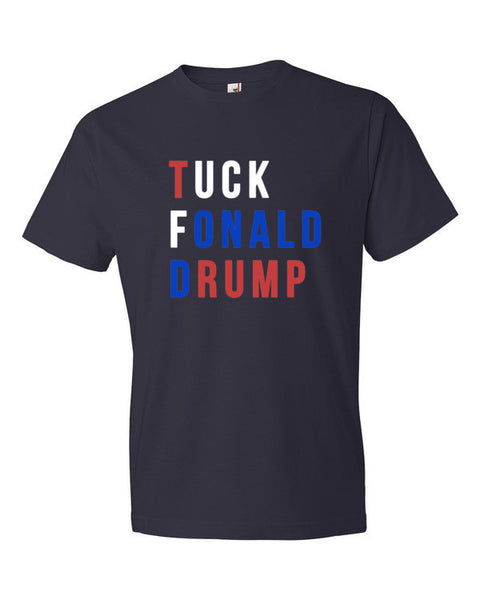 Tuck Fonald Drump Presidential Short Sleeve T-shirt (Unisex) -  - Navy / S - srce threads - 4