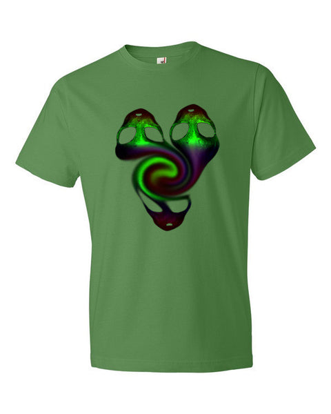 Short Sleeve Trippy Psycho Tri Alien T-Shirt -  - Green Apple / S - srce threads - 6