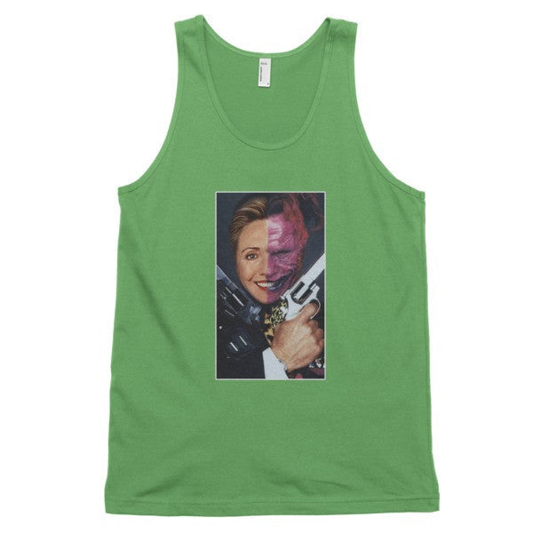 "2 Face Hillary" Classic Tank Top (Unisex) -  - Grass / XS - srce threads - 10
