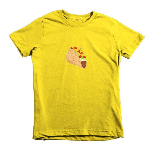 Kid's Classic 8 Bit Taco T-Shirt (Unisex) -  - Sunshine / 2yrs - srce threads - 13