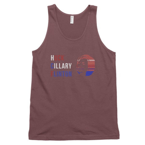 "Huck Cillary Flinton" Say What You Mean Face Classic Tank Top (Unisex) -  - Truffle / XS - srce threads - 10