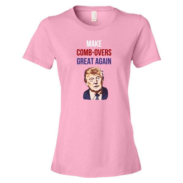 Women's "Make Comb-overs Great Again" Short Sleeve T-Shirt -  - CharityPink / S - srce threads - 15