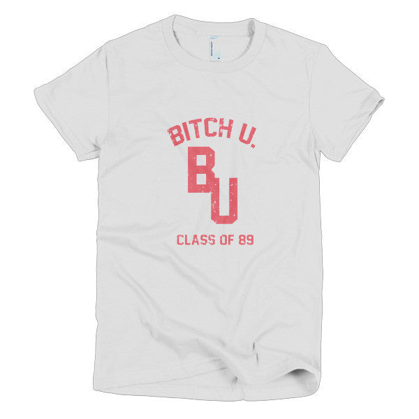 Women's Classic "Bitch U. Class of 89'" Vintage T-Shirt (Unisex) -  - White / S - srce threads - 1