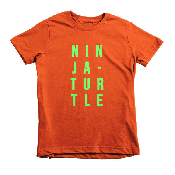 Short Sleeve Ninja-Turtle Kids T-Shirt -  - Orange / 2yrs - srce threads - 14