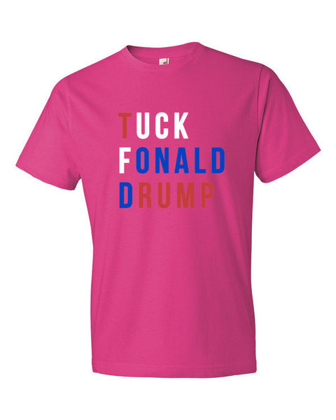 Tuck Fonald Drump Presidential Short Sleeve T-shirt (Unisex) -  - Hot Pink / S - srce threads - 15