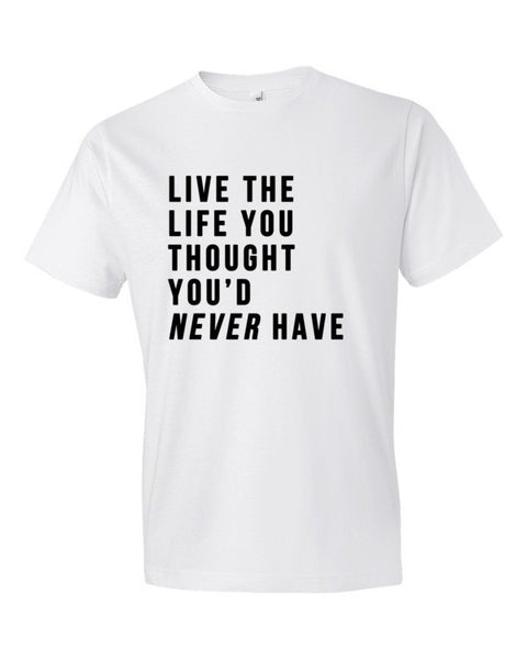 Short Sleeve Live the Life T-Shirt -  - White / S - srce threads - 1
