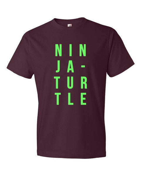 Short Sleeve Neon Ninja Turtle T-Shirt -  - Maroon / S - srce threads - 8