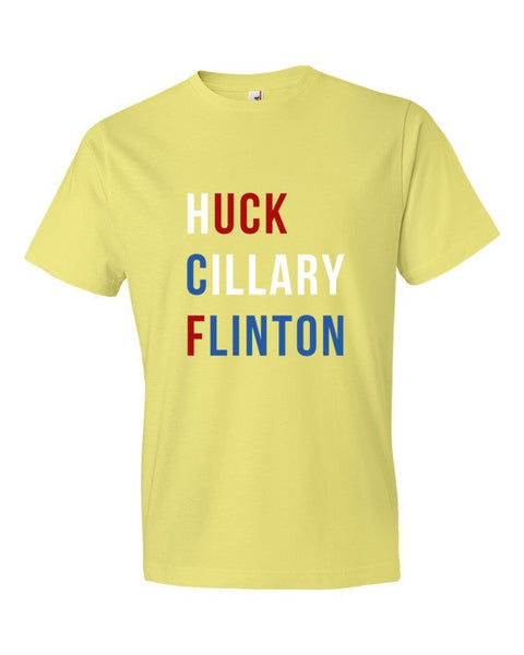 "Huck Cillary Flinton" Say What You Mean Short Sleeve T-Shirt -  - Spring Yellow / S - srce threads - 13