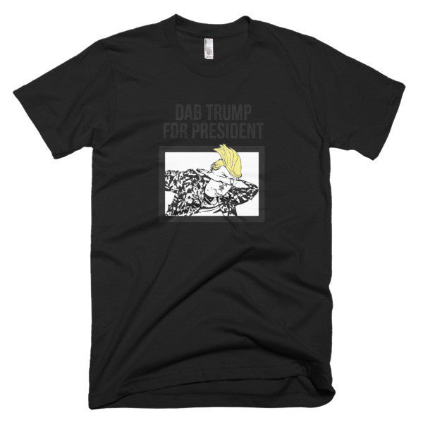 "Dab Trump for President" Short Sleeve T-Shirt (Unisex) -  - Black / XS - srce threads - 2