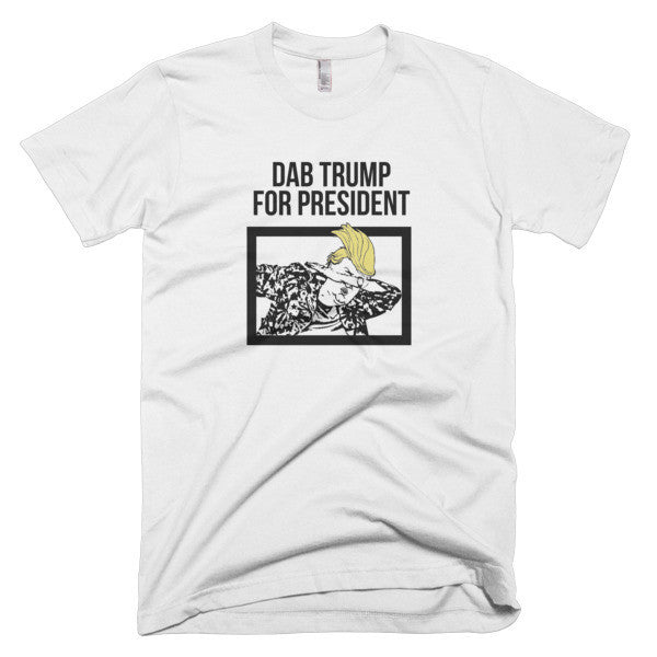 "Dab Trump for President" Short Sleeve T-Shirt (Unisex) -  - White / XS - srce threads - 1