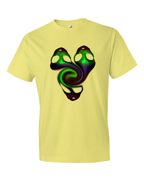 Short Sleeve Trippy Psycho Tri Alien T-Shirt -  - Spring Yellow / S - srce threads - 11