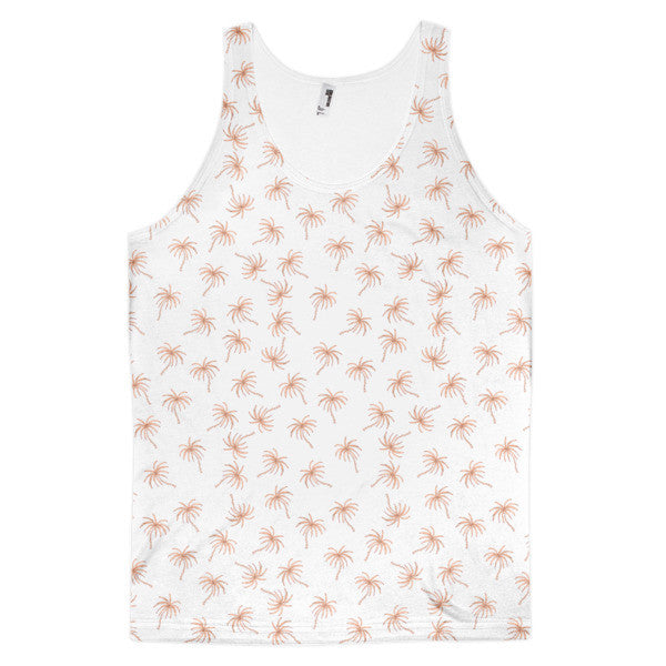 SRCE Trip Palm Orange Pattern Summer Tank (Unisex) -  - XS - srce threads - 1