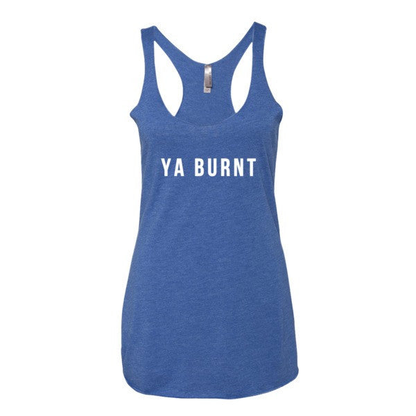 Women's Ya Burnt Graphic Tank Top -  - Vintage Royal / XS - srce threads - 7