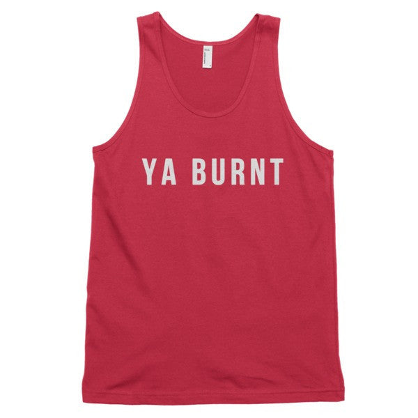 Classic Ya Burnt Graphic Tank Top (Unisex) -  - Red / XS - srce threads - 12
