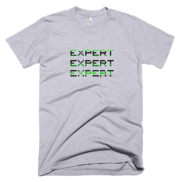 Short Sleeve EXPERT Machine Tri T-Shirt (Unisex) -  - Heather Grey / XS - srce threads - 7