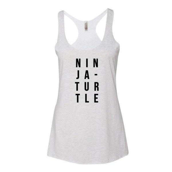 Women's Ninja-Turtle Racerback Summer Tank Top -  - Heather White / XS - srce threads - 3