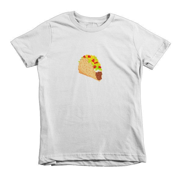 Kid's Classic 8 Bit Taco T-Shirt (Unisex) -  - White / 2yrs - srce threads - 1