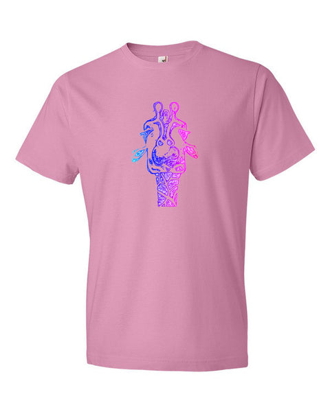 Short Sleeve Trippy Giraffe T-Shirt -  - CharityPink / S - srce threads - 9