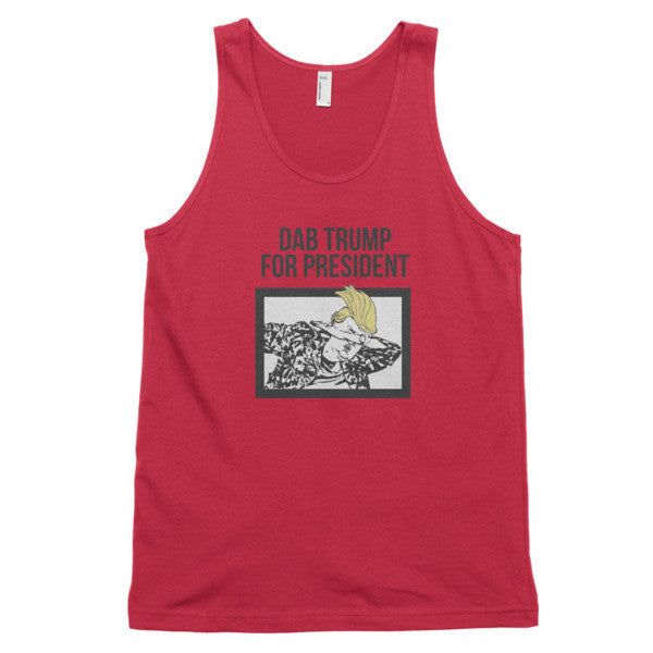 "Dab Trump for President" Classic Tank Top (Unisex) -  - Red / XS - srce threads - 10