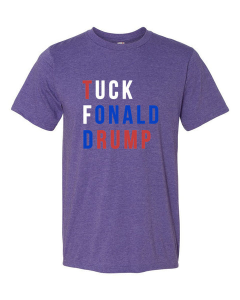 Tuck Fonald Drump Presidential Short Sleeve T-shirt (Unisex) -  - Heather Purple / S - srce threads - 9