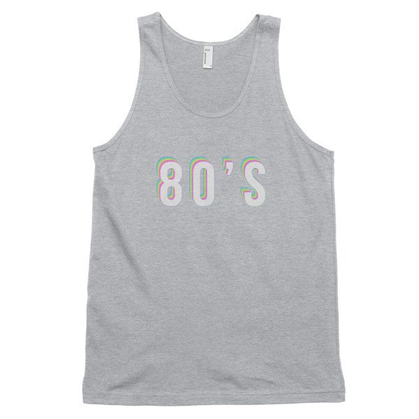 Classic Trippy 80's Tank Top (unisex) -  - Heather Grey / XS - srce threads - 7