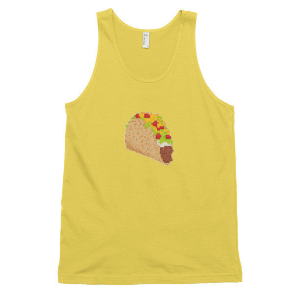 Classic 8 Bit Taco Tank Top (Unisex) -  - Sunshine / XS - srce threads - 12