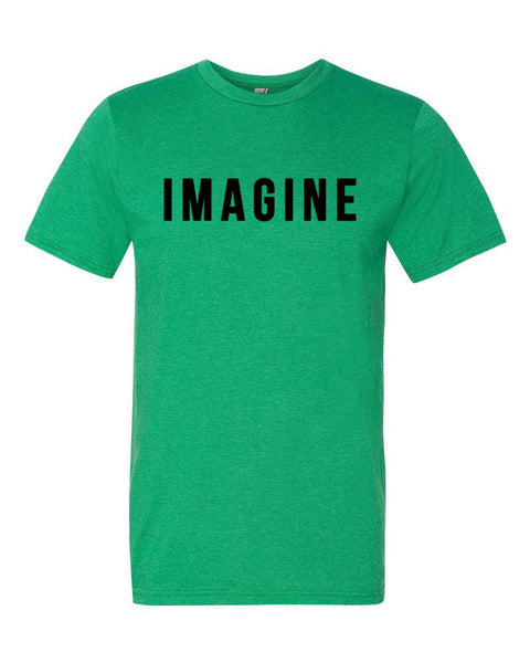 Short Sleeve Imagine Graphic T-Shirt -  - Heather Green / S - srce threads - 8