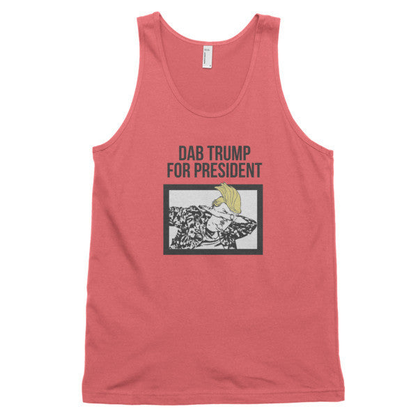 "Dab Trump for President" Classic Tank Top (Unisex) -  - Coral / XS - srce threads - 11