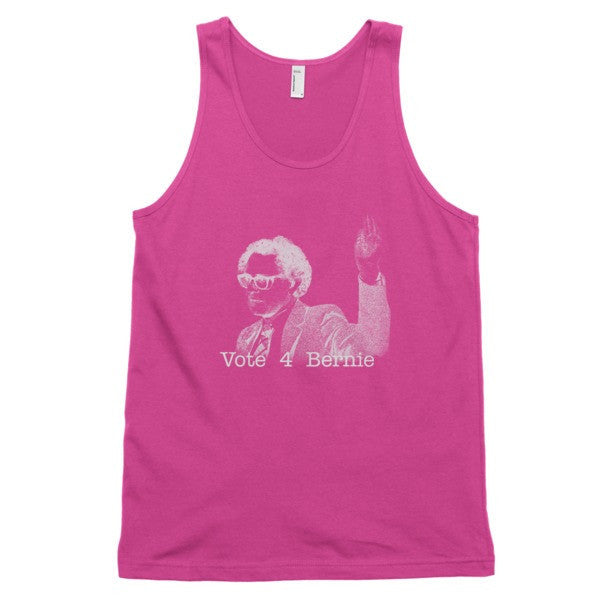 Classic Negative Bernie Rally Tank Top (Unisex) - Vintage Throwback Style Rally Design -  - Fuchsia / XS - srce threads - 14