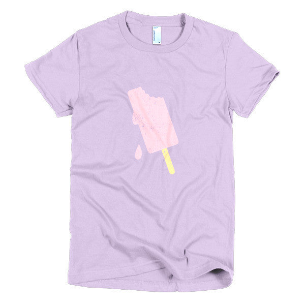 Women's "Summer Drip" Vintage Ice Cream Short Sleeve T-Shirt -  - Lavender / S - srce threads - 1