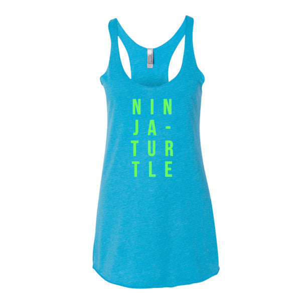 Women's Neon Ninja Turtle Summer Tank Top -  - Vintage Turquoise / XS - srce threads - 10