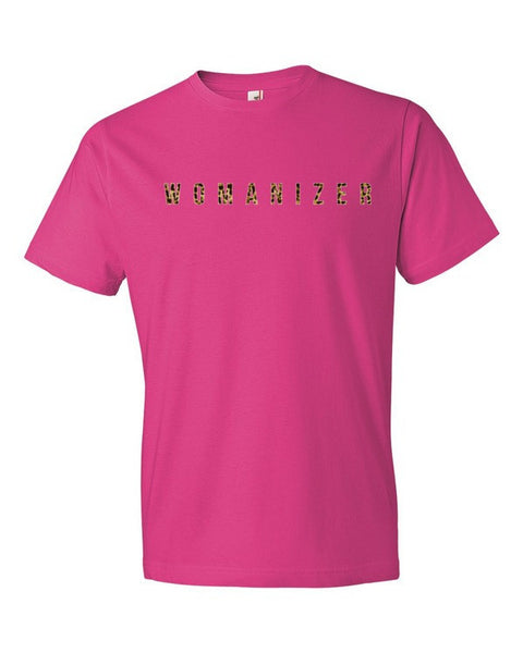 Short Sleeve Womanizer Leopard Print T-Shirt -  - Hot Pink / S - srce threads - 2