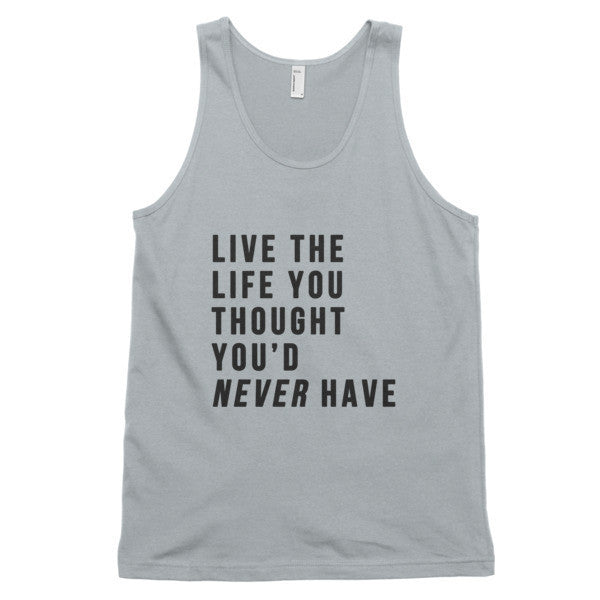 Classic Live the Life Tank Top (Unisex) -  - New Silver / XS - srce threads - 5