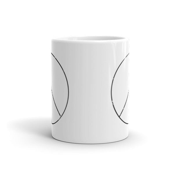 Peace Sign Skinny Black Mug -  -  - srce threads - 4