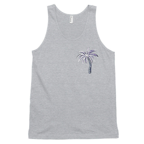 "Negative Neon Palm" Classic Tank Top (unisex)