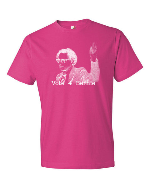Short Sleeve Negative Bernie Rally T-Shirt (Unisex) - Vintage Throwback Style Rally Design -  - Hot Pink / S - srce threads - 14