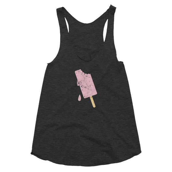 Pink Popsicle Bite Women's Racerback Tank