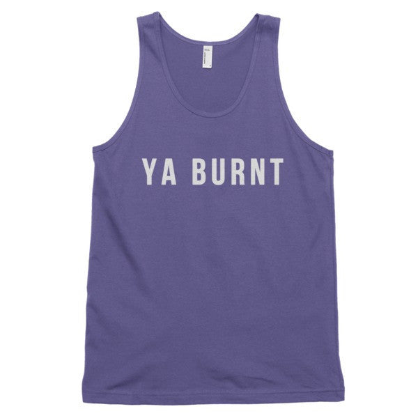 Classic Ya Burnt Graphic Tank Top (Unisex) -  - Purple / XS - srce threads - 5